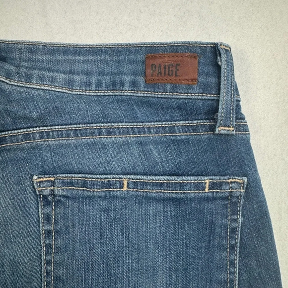 Paige Verdugo Crop Skinny Jeans Womens Size 27 Medium Blue Low Rise - Picture 13 of 13
